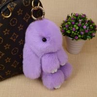 Меховой Брелок Кролик из натурального меха Rex Fendi, ХИТ СЕЗОНА кролик брелок зайка, цвета в ассортименте
