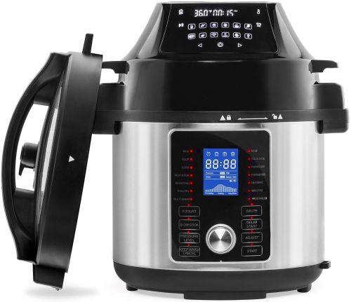 Мультиварка скороварка Domotec MS-7728 29 в 1 на 5.6 л електрична фритюрниця 1500W мультиповар з підігрівом, сенсорним дисплеєм і таймером MS7728