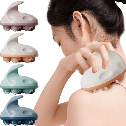 Роликовый антицеллюлитный массажер для тела Body Shape портативный ручной мини-роллер 7 шариков, универсальный массажный шариковый ролик от целлюлита