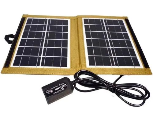 Складна сонячна панель батарея Solar Panel CCLamp CL-670 7W з USB виходом для зарядки телефону, Портативна зарядна станція трансформер від сонця