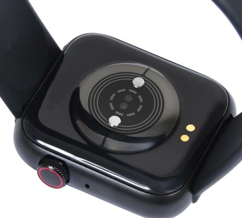 Розумні наручні смарт годинник Smart Watch F21 Black голосовий виклик, функції фітнесу та здоров'я Bluetooth з бездротовою зарядкою IOS Android чорні