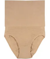 Женские корректирующие трусики Spanx Higher Power шорты с завышенной высокой талией, Утягивающие бесшовные трусы для бедер с высокой посадкой Бежевые