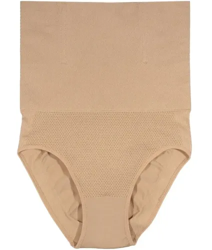 Женские корректирующие трусики Spanx Higher Power шорты с завышенной высокой талией, Утягивающие бесшовные трусы для бедер с высокой посадкой Бежевые