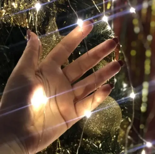 Внутренняя светодиодная гирлянда Конский хвост 200LED диодов 2 м 10 нитей Холодный белый для дома роса 10 струн по 2 метра USB Холодная белая