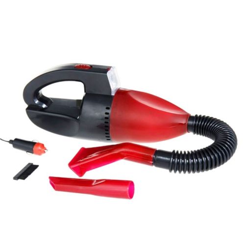 Автомобільний міні пилосос Kioki Car Vacuum Cleaner Red 12V 130W Автопилосос з ліхтарем працює від прикурювача Червоний