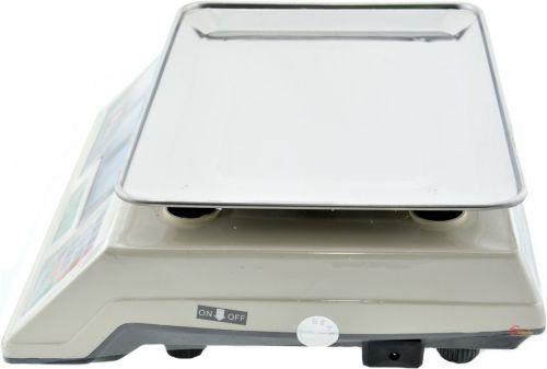 Торгові електронні ваги Domotec MS-228 до 50 кг 6V точність поділки 5гр, Настільні ваги Домотек для торгівлі від мережі від акумулятора