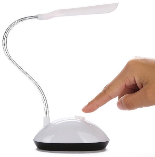 Настільна світлодіодна гнучка лампа LED Desk Light X - 7188 на батарейках, бездротовий настільний міні світильник з механічним вимикачем BL-7188