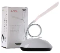 Настільна світлодіодна гнучка лампа LED Desk Light X - 7188 на батарейках, бездротовий настільний міні світильник з механічним вимикачем BL-7188