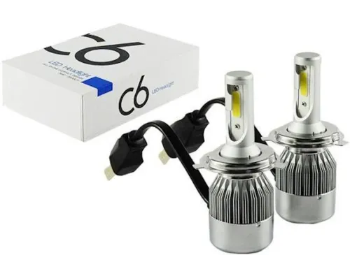 Комплект світлодіодних автомобільних LED ламп C6 H4 30W