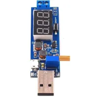 Универсальный понижающий повышающий преобразователь USB WX-6423 DC-DC 3.5-12V 1.2-24V Модуль преобразования напряжения 3.5-12В 1.2-24В с вольтметром