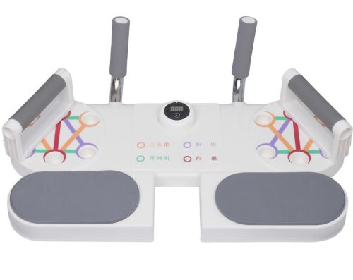 Регульована дошка упор для віджимань з упорами Push-up Board Support Muscle JT-999-1 3в1 з таймером платформа тренажер для рук, преса і грудей