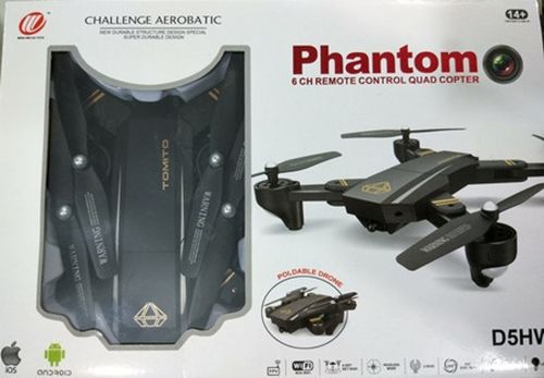 Квадрокоптер складаний професійний D5HW DRONE s9 Phantom Pro з WIFI камерою, Дрон з підсвічуванням на акумуляторі Коптер на радіокеруванні 4 DRC V4