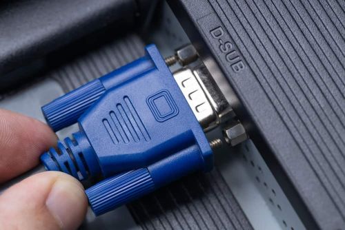 Кабель перехідник GBX з VGA на VGA тато-тато завдовжки 1.5 м з двома фільтрами, Шнур інтерфейсний 1.5 метри для монітора, телевізора і проектора