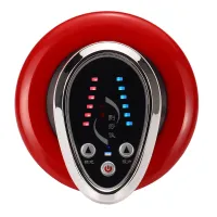 Антицелюлітний бездротовий вакуумний масажер GUA Sha Massager XN-058 з інфрачервоним підігрівом для тіла апарат вакуумного масажу сідниць Червоний
