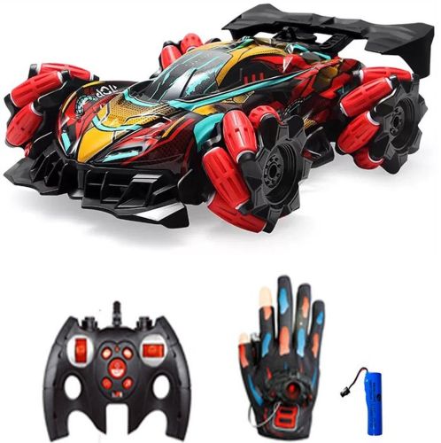 Трюкова машинка Spray Racer Car 21003 з пультом і рукавичкою, радіокерована машина з парогенератором і звуковими ефектами з управлінням від руки