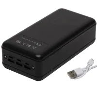 Зарядний пристрій УМБ Power Bank Viaking 50000 mAh smart-quality N7 3USB з ліхтариком , Портативна батарея повербанк зовнішній акумулятор YM-500