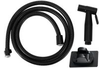 Ручний набір для біде Handheld bidet Sprayer Set AA6 - 14 Чорний змішувач лійка зі шлангом і кронштейном з нержавіючої сталі для гігієнічного душу