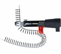 Автоматичний стрічковий адаптер Drillbit DCF6201 для подачі саморізів цвяхів на шуруповерт дриль, Насадка з ланцюговими цвяхами по 50 шт Чорний