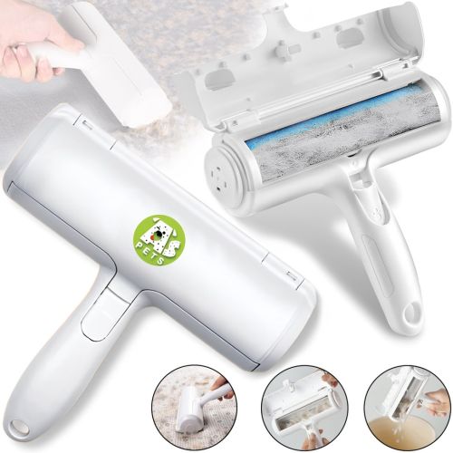 Щітка для збору і видалення шерсті тварин Pet Hair Remover Roller багаторазовий ролик з контейнером для чищення одягу, килимів і меблів від ворсу