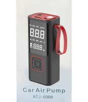 Автомобільний компресор Car Air Pump ATJ - 6988 акумуляторний автокомпресор з РК монітором, портативний насос для шин автомобіля і велосипеда