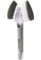 Двостороння щітка з дозатором для миття посуду Dish Wand Scrub Brush 2 в 1 MAG-582 кухонна губка з насадками, ручкою і ємністю для миючого NGB7