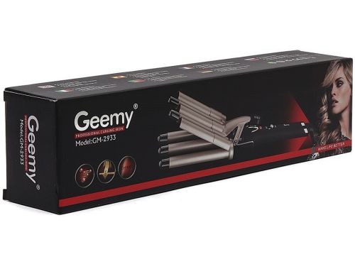 Пятиволновая плойка для завивки волос Geemy GM-2933 щипцы пять волн с керамическим покрытием 17 мм прибор для укладки голливудских локон Geemy