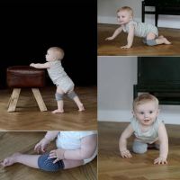 Антискользящие детские наколенники для ползанья Children Thicken Knee Protector защитные наколенники с силиконом от синяков и ушибов из хлопка