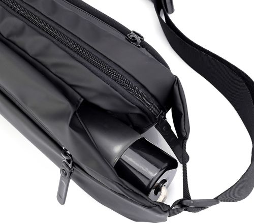 Чоловіча сумка через плече Baellery Cross Body Bag JXA1808 нагрудна водонепроникна повсякденна бананка на груди зі штучної шкіри 13Х17 см