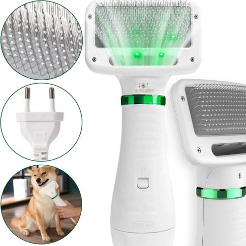 Фен-гребінець для шерсті кішок і собак Pet Grooming Dryer WN - 10 фен щітка, інструмент для грумінгу тварин, пилосос гребінець з шумозаглушенням 2 в 1