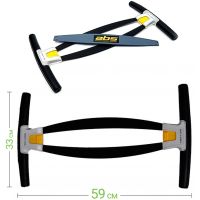 Універсальний тренажер еспандер для преса і тіла ABS Advanced Body System HYD-5813, Ручний тренажер еспандер для заняття спортом і фітнесом Чорний