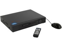 Провідний відеореєстратор DVR UKC CAD 1216 AHD 16 канальний, мережевий IP реєстратор на 16 камер для відеоспостереження та управління камерами Чорний