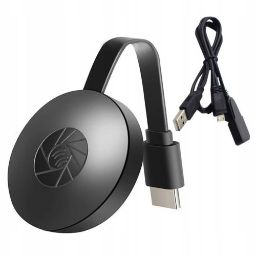 Бездротовий Wi-Fi HDMI приймач адаптер Chromecast MiraScreen G2 мультимедійний медіаплеєр з вбудованим WiFi модулем з телефону на телевізор Чорний