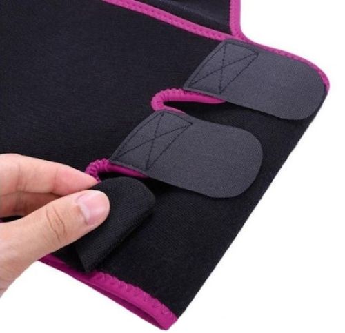 Коригуючий пояс фіксатор Adjustable One Piece Waist Band JN-79 для схуднення і корекції талії, Жиросжигающий корсет для заняття спортом Чорний