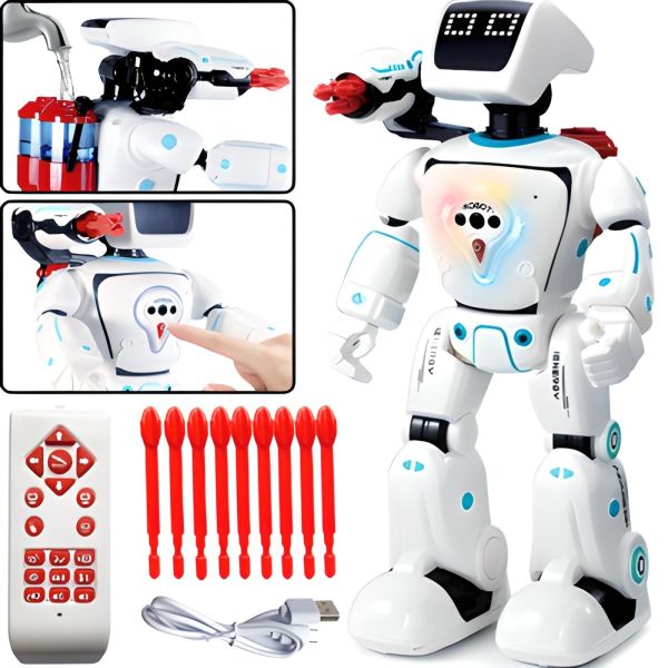 Бойовий гідроелектричний робот Yearlo War Robot 22005 з пультом і управлінням жестами від руки, інтерактивна іграшка розумний робот на радіокеруванні