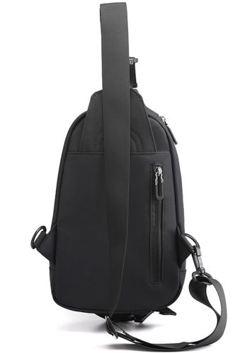 Чоловіча сумка через плече Baellery Cross Body Bag JXA1808 нагрудна водонепроникна повсякденна бананка на груди зі штучної шкіри 13Х17 см