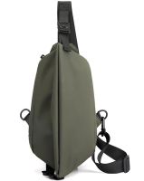 Чоловіча сумка через плече Baellery Cross Body Bag JXA1808 нагрудна водонепроникна повсякденна бананка на груди зі штучної шкіри 13Х17 см