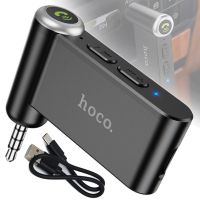 Автомобільний Bluetooth адаптер Hoco E58 140 mAh бездротовий трансмітер для магнітоли, авто FM ресивер, модулятор в машину з блютуз AUX 3.5 мм