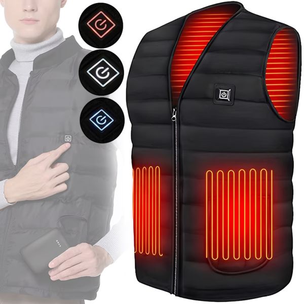 Електричний терможилет з підігрівом hoson Heated Vest універсальна жилетка з 3 режимами регулювання температури для зігрівання рук і спини від USB