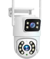 Бездротова вулична IP камера відеоспостереження Wifi Smart Camera Q13 6Мп поворотна подвійна відеокамера з нічною зйомкою і віддаленим доступом Rias