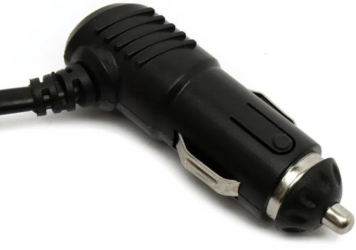 Автомобільний розгалужувач прикурювача Olesson 1636 на 3 гнізда з USB 2А для авто, трійник з кнопкою індикатором і кабелем в машину 12-24V Чорний