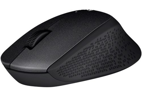 Беспроводная оптическая мышь Logitech M330 Silent Plus Black игровая геймерская мышка на батарейке для ПК компьютера и ноутбука 2.4GHZ USB Черная