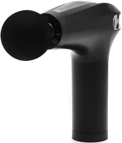 Ручной массажный пистолет Fascial Gun Pro HB-005 Black 4 насадки, беспроводной перкуссионный вибромассажер для всего тела на аккумуляторе Черный