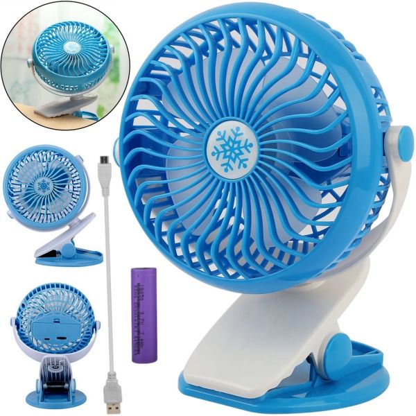 Настільний міні вентилятор з прищіпкою Mini Fan MK-F168 портативний ручний охолоджуючий вентилятор з затиском на стіл від акумулятора і USB ly-582, WX-6503