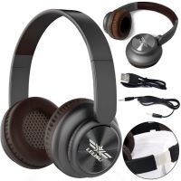 Бездротові накладні Bluetooth навушники lelisu LS - 205 повнорозмірна акумуляторна блютуз гарнітура з вбудованим мікрофоном Mini-jack USB