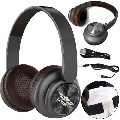 Бездротові накладні Bluetooth навушники lelisu LS - 205 повнорозмірна акумуляторна блютуз гарнітура з вбудованим мікрофоном Mini-jack USB