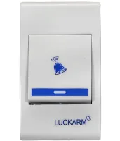 Дверний дзвінок Luckarm Intelligent D9688 бездротова кнопка на батарейках, передавач сигналу і приймач на 32 мелодій для вхідних дверей до 150 м