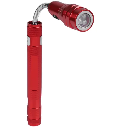 Телескопічний ручний ліхтар X-Balog BL-T91 світлодіодний гнучкий LED ліхтарик з магнітом на батарейках для освітлення і захоплення металевих предметів