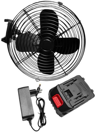 Настільний акумуляторний вентилятор Electric Fan VAP-8-1 48V 8″ бездротовий підлоговий охолоджувач повітря з автоповоротом і 2 швидкостями AND 0515