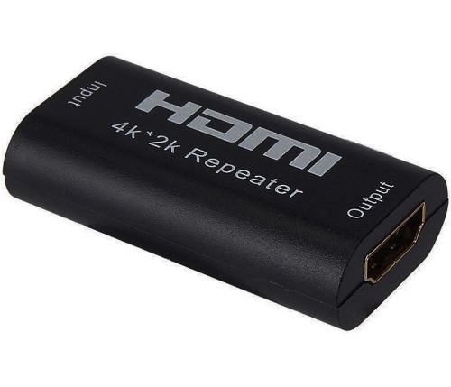 Конвертер HDMI Repeater 4k повторювач, Підсилювач відеосигналу до 40 метрів, автономний Репітер ретранслятор HDMI-HDMI подовжувач для пристроїв