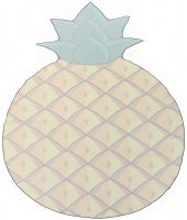 Пляжне 3D покривало Bigmouth Beach Blanket Pineapple YX008 безворсовий пляжний килимок 135х142 см підстилка для пікніка, рушник для пляжу Ананас